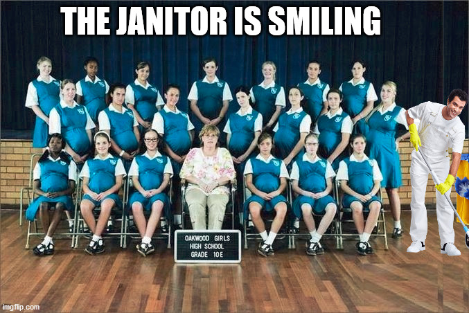 THE JANITOR IS SMILING | made w/ Imgflip meme maker