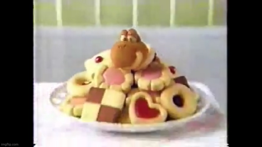 Yoshi Cookies! | image tagged in yoshi cookies | made w/ Imgflip meme maker