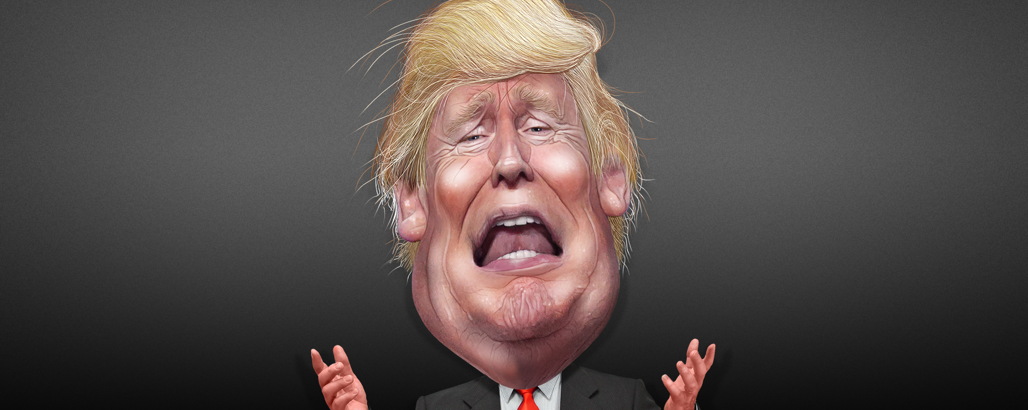 Trump crybaby cartoon Blank Meme Template