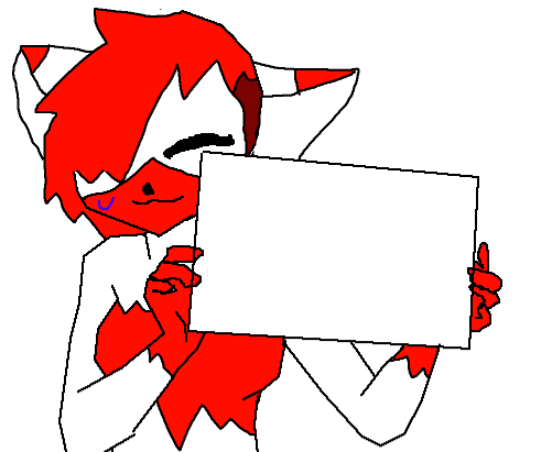 Lit holding a sign Blank Meme Template