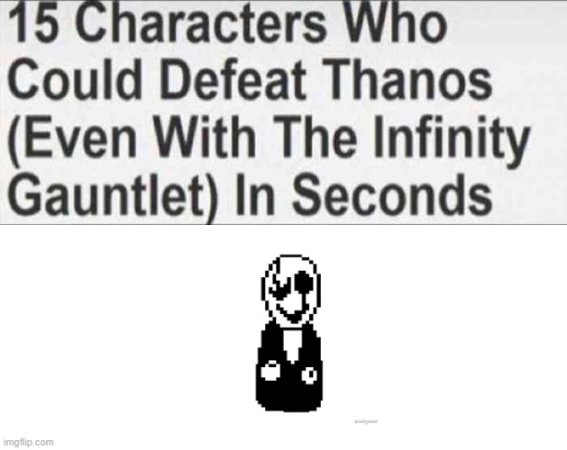 15 Characters That Could Defeat Thanos (Blank) | image tagged in 15 characters that could defeat thanos blank | made w/ Imgflip meme maker