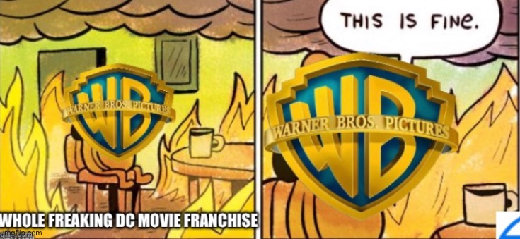Dc movies suck | image tagged in this is fine | made w/ Imgflip meme maker