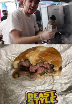 High Quality MrBeast Burger Blank Meme Template