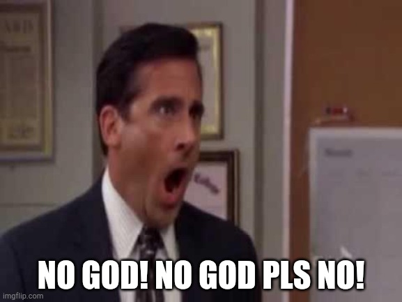 No, God! No God Please No! | NO GOD! NO GOD PLS NO! | image tagged in no god no god please no | made w/ Imgflip meme maker