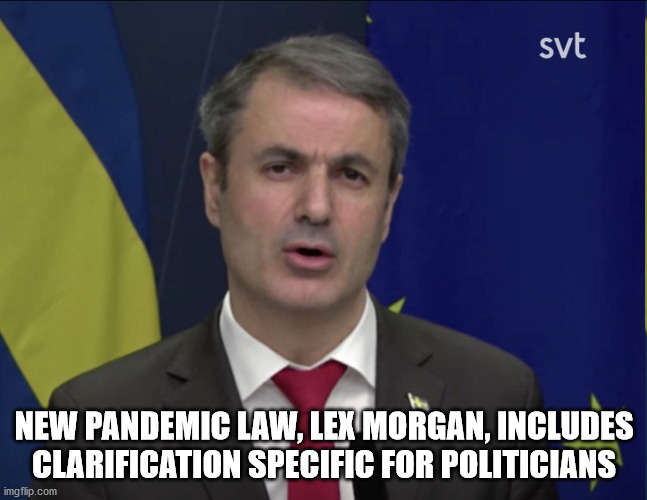 Lex Morgan - Includes clarification for Politicians | NEW PANDEMIC LAW, LEX MORGAN, INCLUDES CLARIFICATION SPECIFIC FOR POLITICIANS | image tagged in ibrahim baylan | made w/ Imgflip meme maker