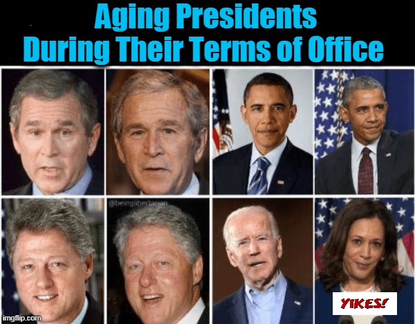 When Bad Gets Worse...Morphing Into Commie-La | Aging Presidents During Their Terms of Office | image tagged in politics,joe biden,kamala harris,election 2020,bad news,weapon of mass destruction | made w/ Imgflip meme maker