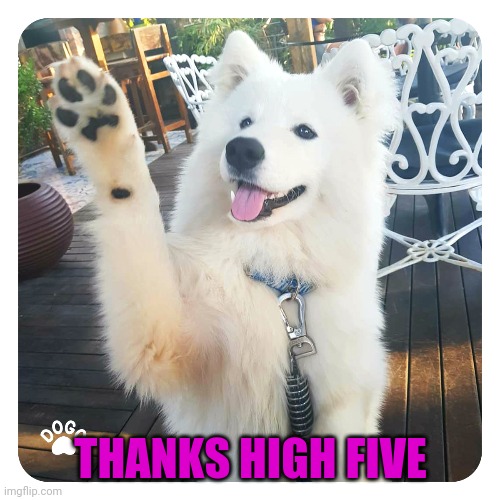 THANKS HIGH FIVE | made w/ Imgflip meme maker