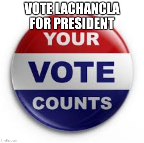 vote LaChancla | VOTE LACHANCLA FOR PRESIDENT | image tagged in vote | made w/ Imgflip meme maker