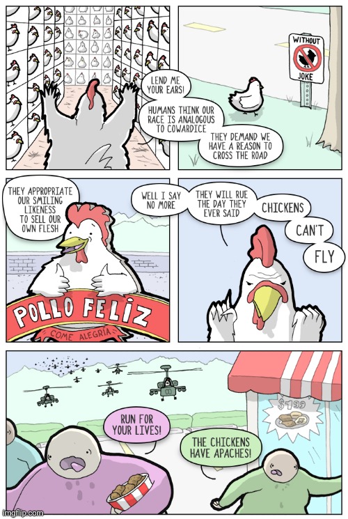 Chicken comic | image tagged in comics/cartoons,comics,comic,chickens,chicken | made w/ Imgflip meme maker