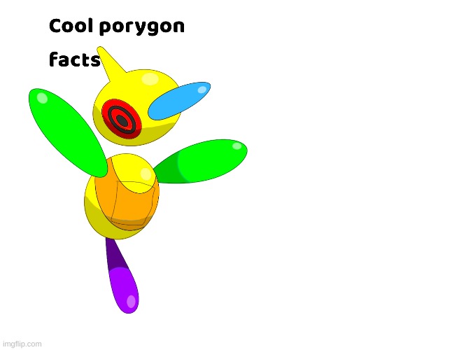 image tagged in cool porygon facts | made w/ Imgflip meme maker