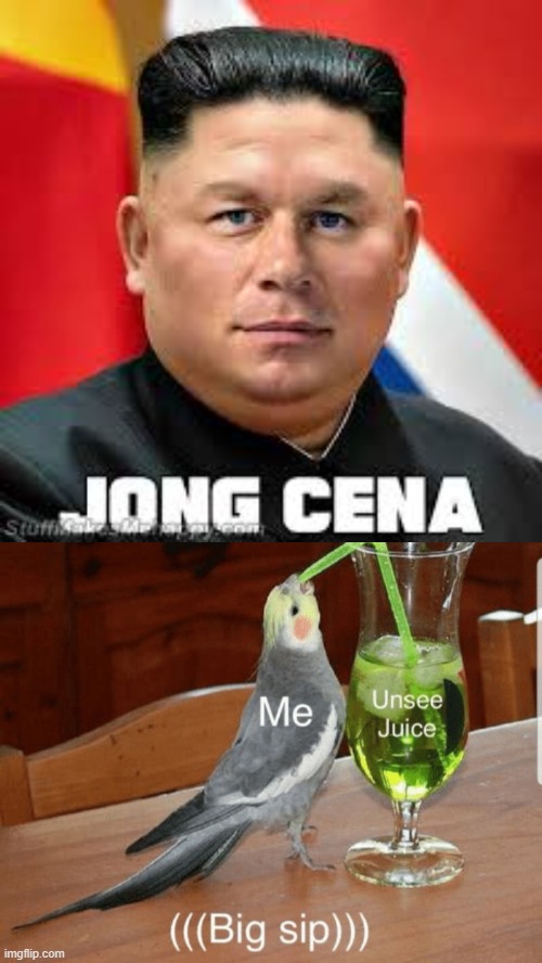 JEONG CENA DUNDANANA | image tagged in unsee juice,john cena | made w/ Imgflip meme maker