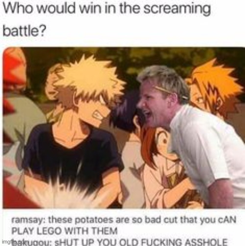 i'd say maybe...bakugou idk (upvote if you can hear it) | image tagged in mha,my hero academia | made w/ Imgflip meme maker