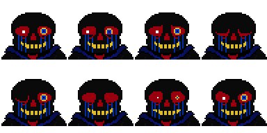 Pixilart - Error! Sans battle sprite by UpchucGamez