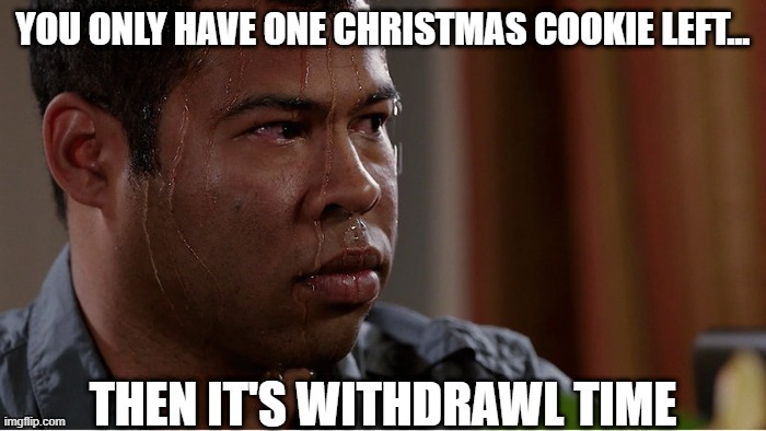 sweating | image tagged in christmas | made w/ Imgflip meme maker