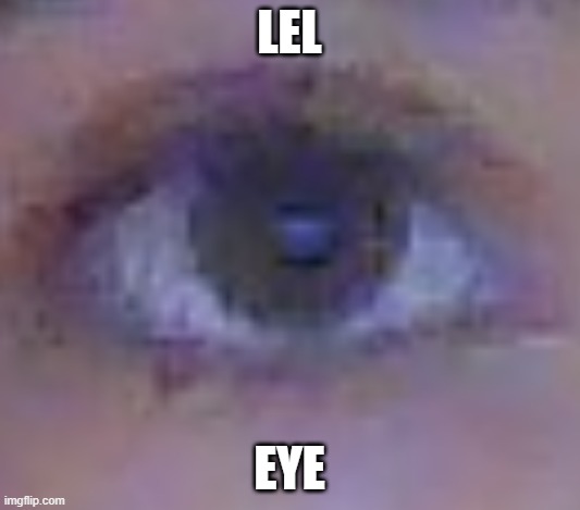 camera quality: 100 | LEL; EYE | made w/ Imgflip meme maker