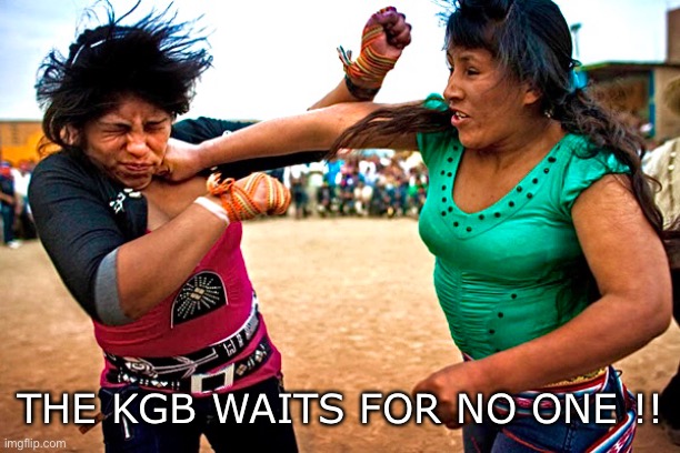 Carmen Get The Door | THE KGB WAITS FOR NO ONE !! | image tagged in the office,tv show,girl fight,latina,funny,funny memes | made w/ Imgflip meme maker