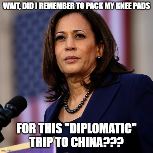Knee Pads??? | WAIT, DID I REMEMBER TO PACK MY KNEE PADS; FOR THIS "DIPLOMATIC" TRIP TO CHINA??? | image tagged in knee pads | made w/ Imgflip meme maker