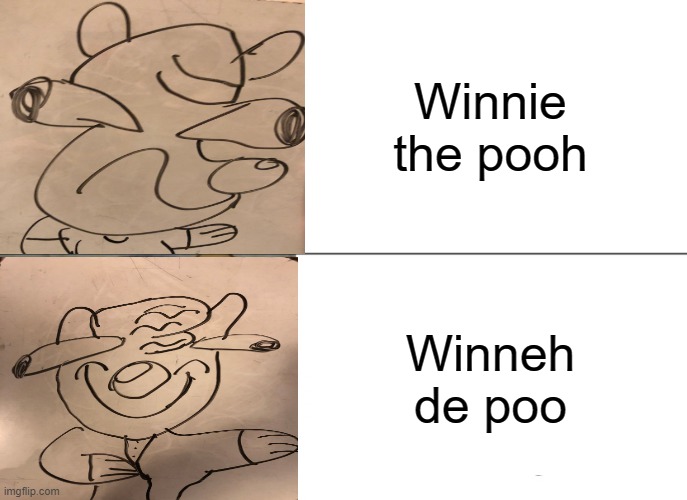 Tuxedo Winnie The Pooh | Winnie the pooh; Winneh de poo | image tagged in memes,tuxedo winnie the pooh | made w/ Imgflip meme maker