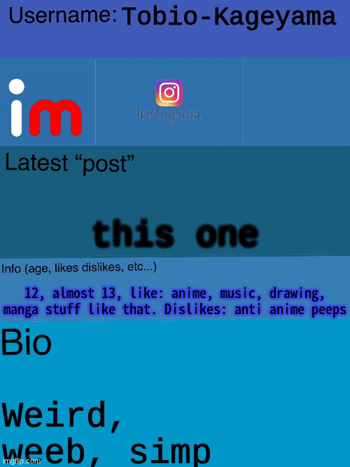 Featured image of post Instagram Bio For Weebs