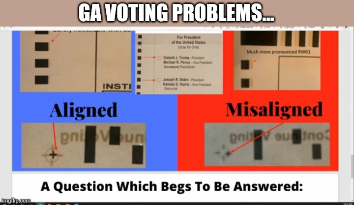 Politics and stuff | GA VOTING PROBLEMS... | image tagged in funny memes | made w/ Imgflip meme maker