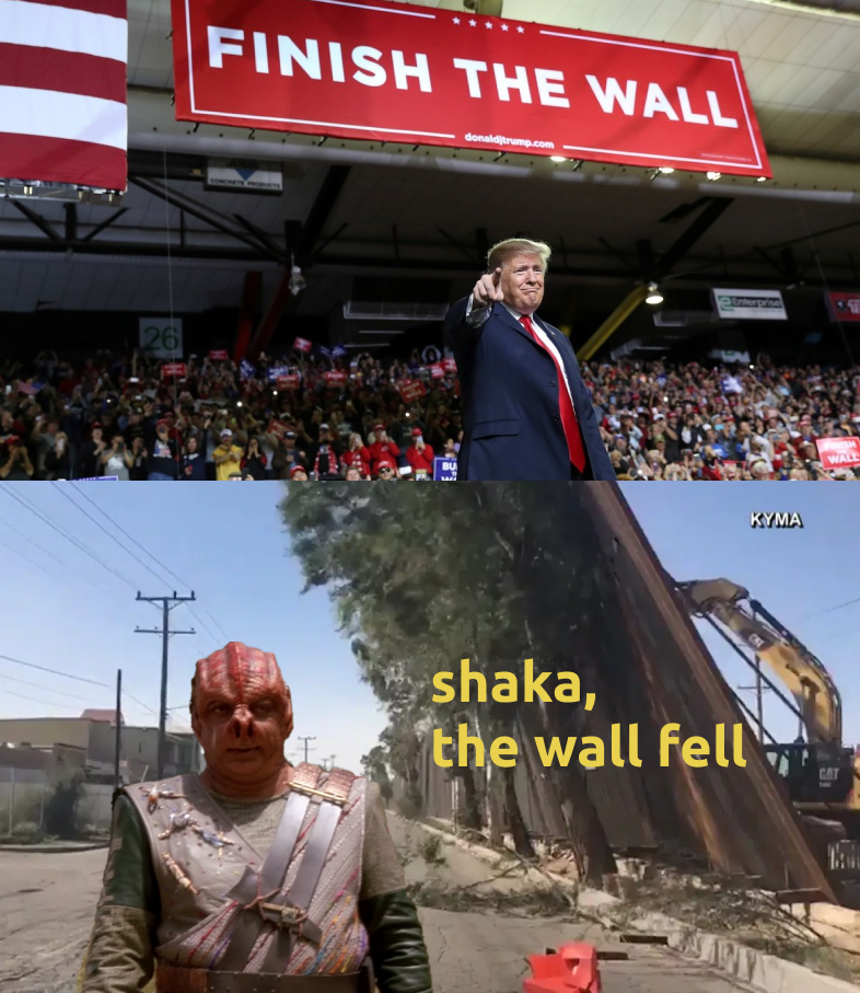 High Quality Trump Wall Blank Meme Template