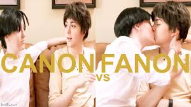 An accurate representation of how the fandom thinks their relationship is (also check out the vid its funny) | image tagged in canon,anime,aot,attack on titan,levi,eren jaeger | made w/ Imgflip meme maker