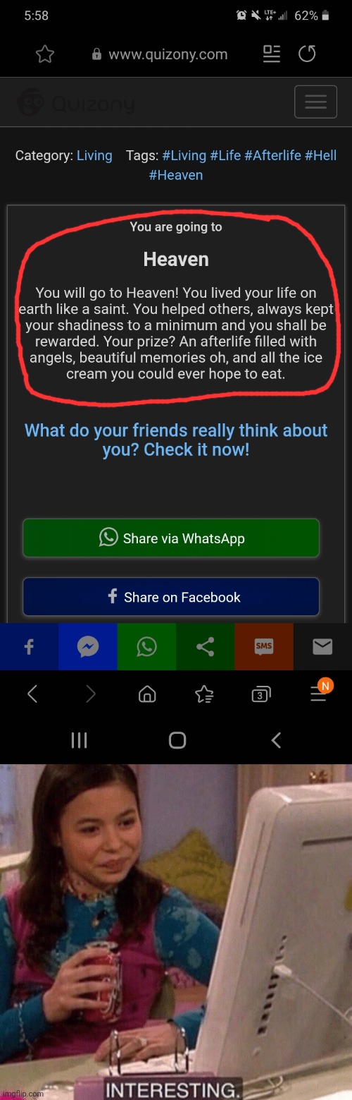 I'm shook | image tagged in icarly interesting | made w/ Imgflip meme maker