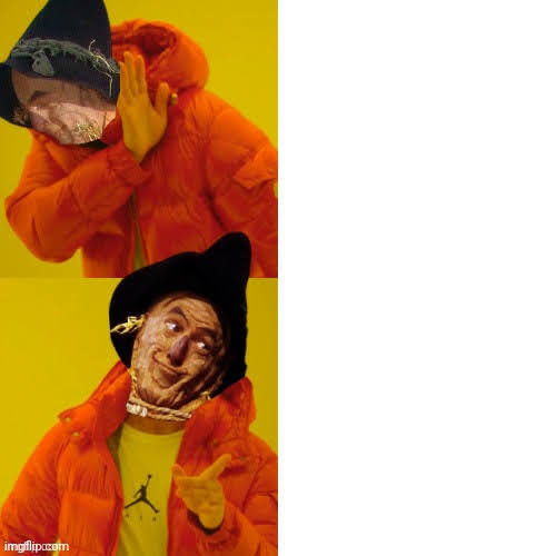 Wizard of Oz scarecrow-Drake hotline meme Blank Meme Template