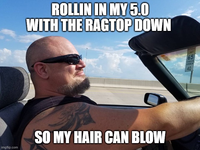 vanilla cream | ROLLIN IN MY 5.0 WITH THE RAGTOP DOWN; SO MY HAIR CAN BLOW | image tagged in vanilla ice,80s,chillin,relax,pimpin | made w/ Imgflip meme maker