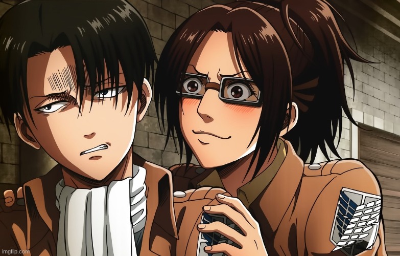Me with my friends: | image tagged in aot,levi,hanjizoe | made w/ Imgflip meme maker