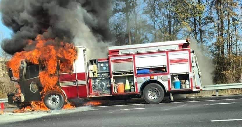 High Quality Fire Engine On Fire Blank Meme Template