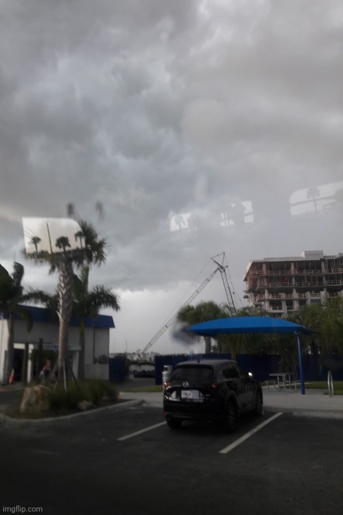 this was a storm we ran into right after we docked, talk about luck, the thunder was really loud, and there was a lightning stri | image tagged in blank white template,storm,thunder | made w/ Imgflip meme maker