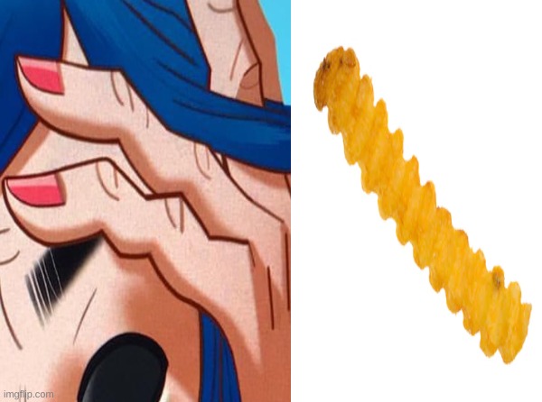 his hands are crinkle cut fries prove me wrong | image tagged in memes,gorillaz,food,french fries | made w/ Imgflip meme maker