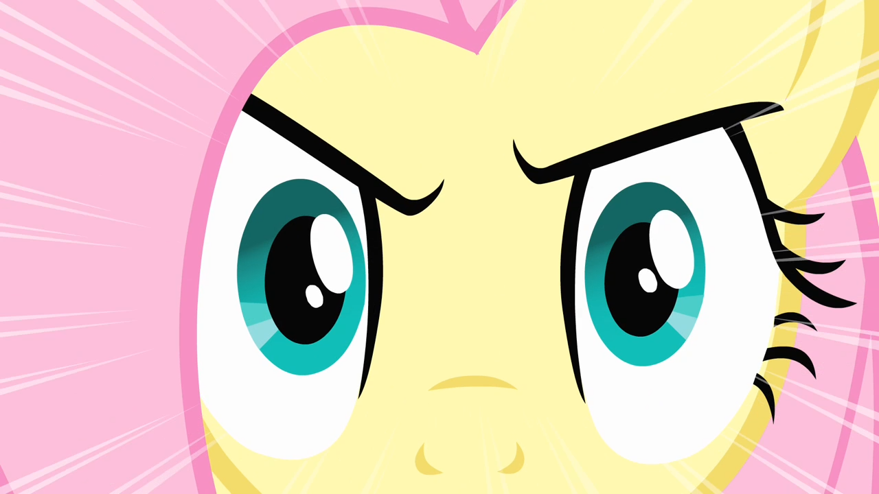 High Quality Fluttershy's Stare (MLP) Blank Meme Template