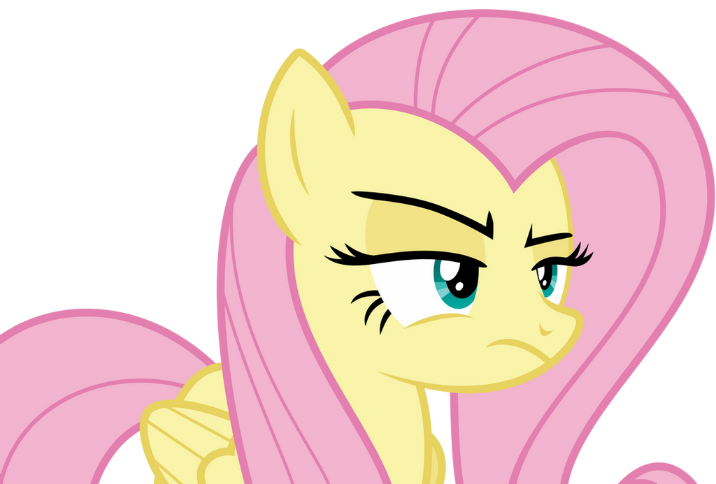 High Quality Pissed-off Fluttershy (MLP) Blank Meme Template