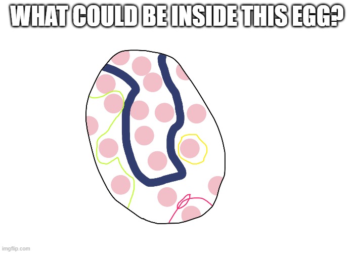 Hint, it's a new OC that I'll reveal in 2021 | WHAT COULD BE INSIDE THIS EGG? | image tagged in egg,oc | made w/ Imgflip meme maker