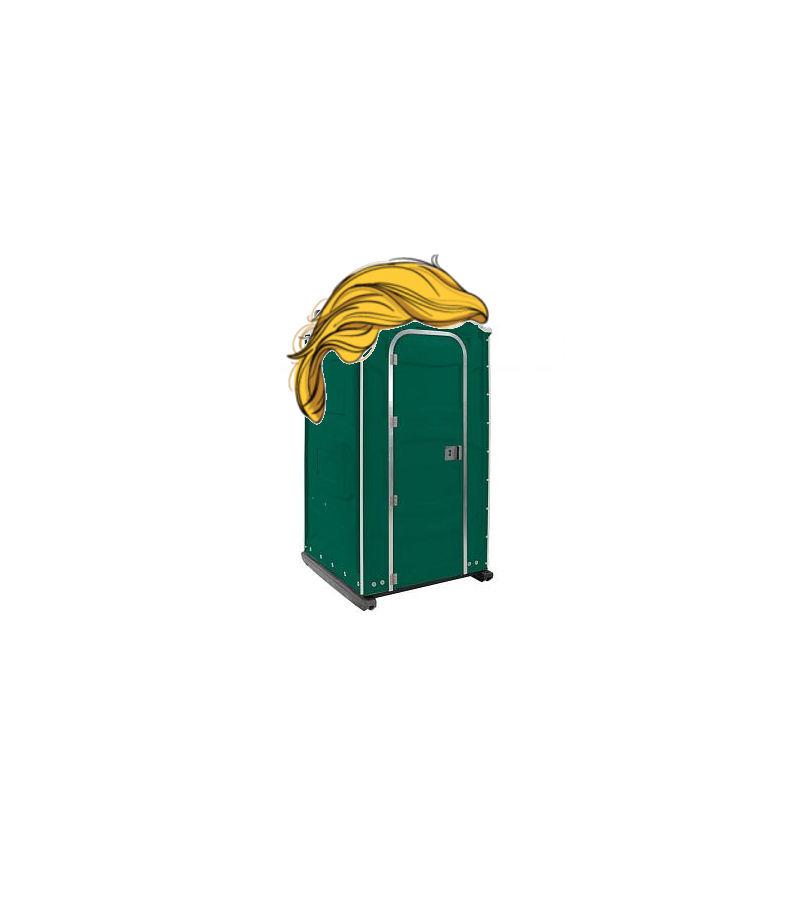 Trump Porta-Potty Blank Meme Template