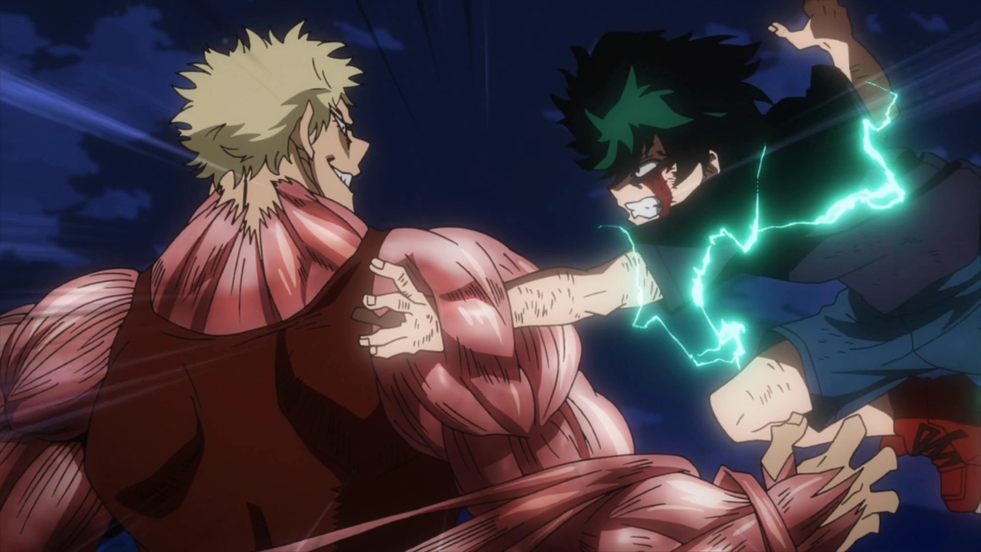 High Quality Deku vs Muscular Blank Meme Template