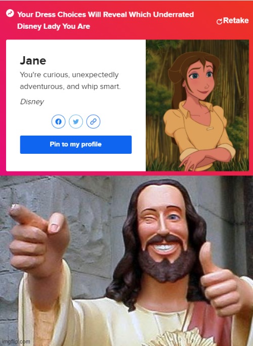 she's one of my favs lol | image tagged in memes,buddy christ | made w/ Imgflip meme maker