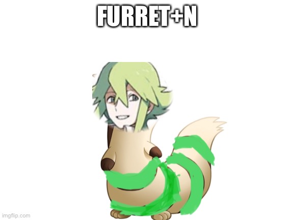 Blank White Template | FURRET+N | image tagged in blank white template | made w/ Imgflip meme maker