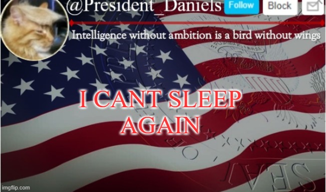 I CANT SLEEP
AGAIN | made w/ Imgflip meme maker