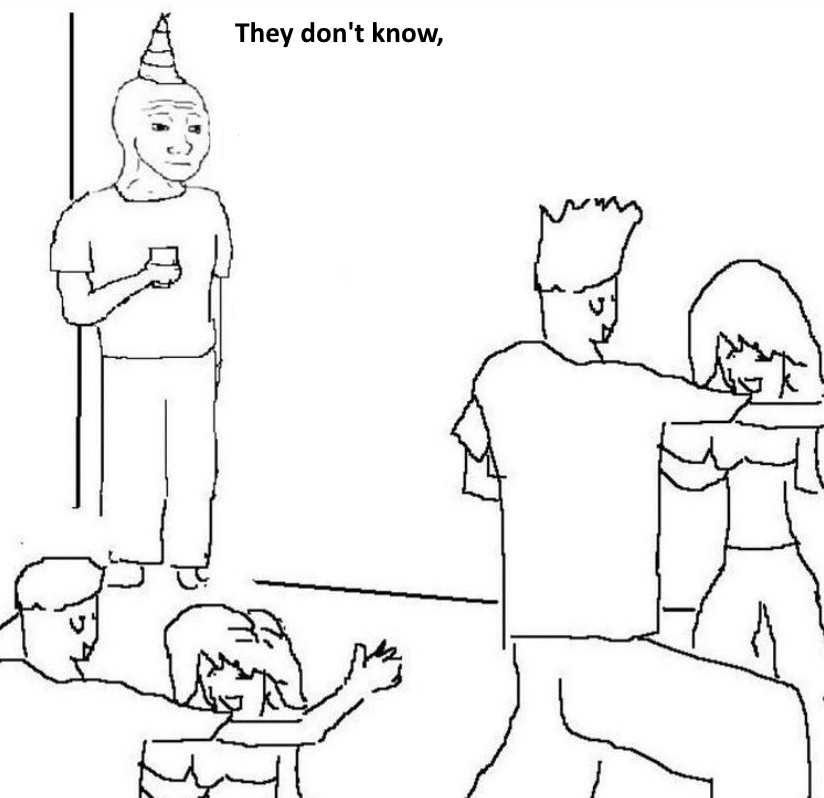 They don't know Blank Meme Template