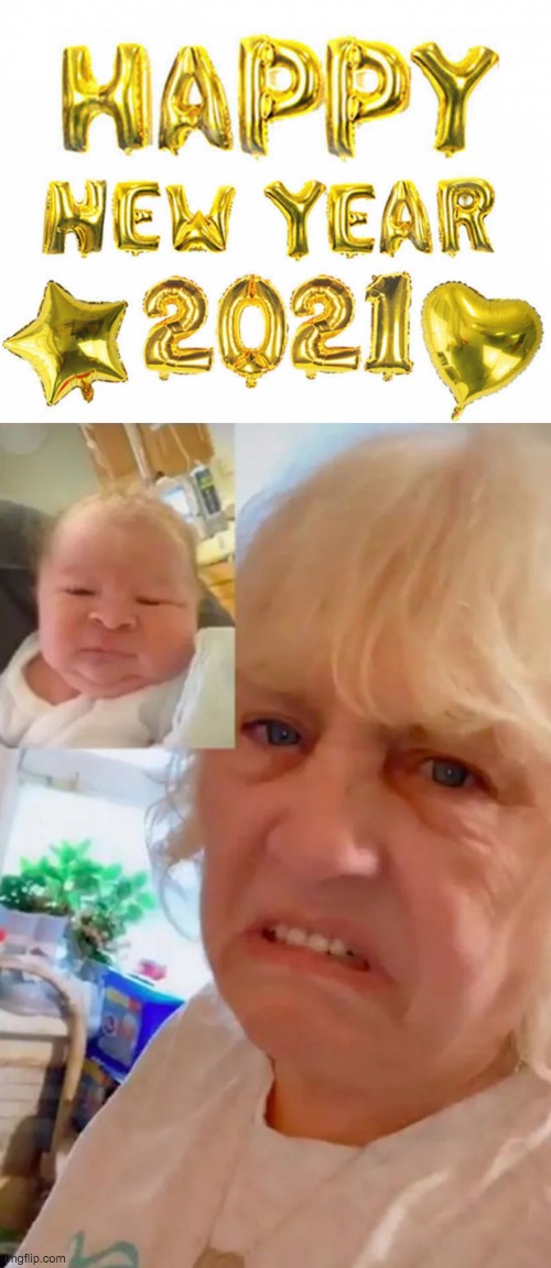 baby new year 2021 | image tagged in happy new year 2021 | made w/ Imgflip meme maker
