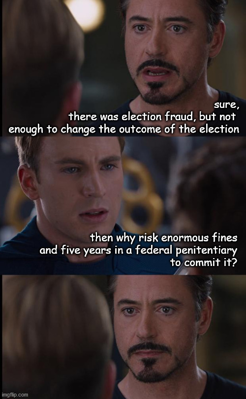 Sure there was election fraud, but not that much | image tagged in politics | made w/ Imgflip meme maker