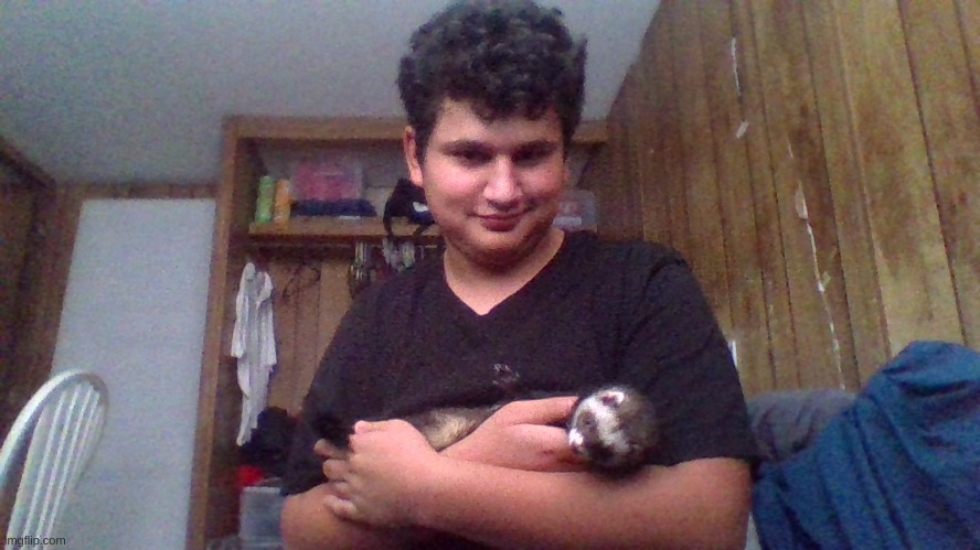 sleepy ferret | made w/ Imgflip meme maker