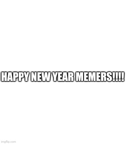 Blank White Template | HAPPY NEW YEAR MEMERS!!!! | image tagged in blank white template | made w/ Imgflip meme maker