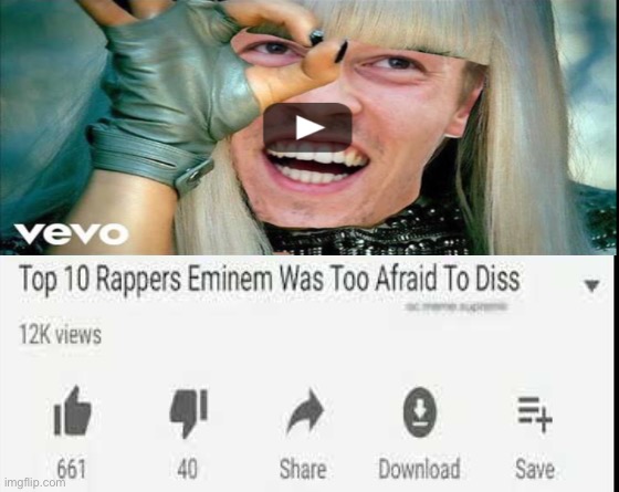 Sorry for the play button I couldn’t get rid of it | image tagged in top 10 rappers eminem was too afraid to diss | made w/ Imgflip meme maker