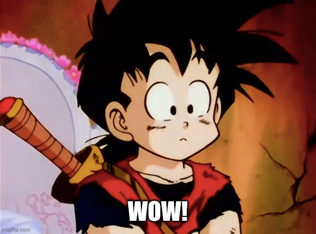 Unsured Gohan (DBZ) | WOW! | image tagged in unsured gohan dbz | made w/ Imgflip meme maker