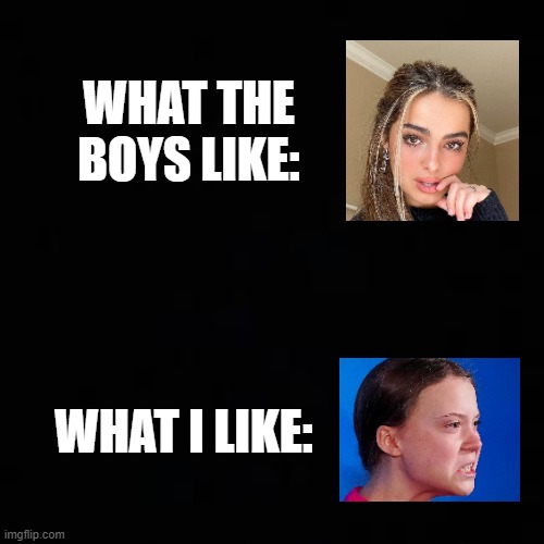 WHAT THE BOYS LIKE:; WHAT I LIKE: | made w/ Imgflip meme maker