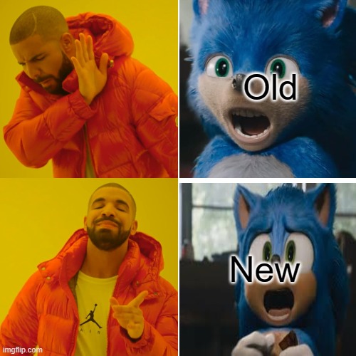 I Made A Meme About That Sonic Movie New Design Is Better Than The Old ...